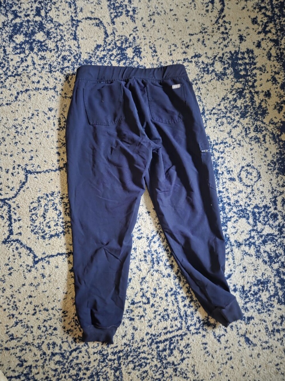 Figs Navy Drawstring Performance Joggers - Picture 3 of 5